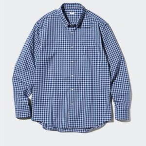 Uniqlo unisex Blue Checkered Shirt